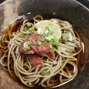 「レモンと梅干しでさっぱり！　冷やし蕎麦」